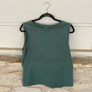 Gap Soft Teal Modern Tank Top XL 14 16 EUC